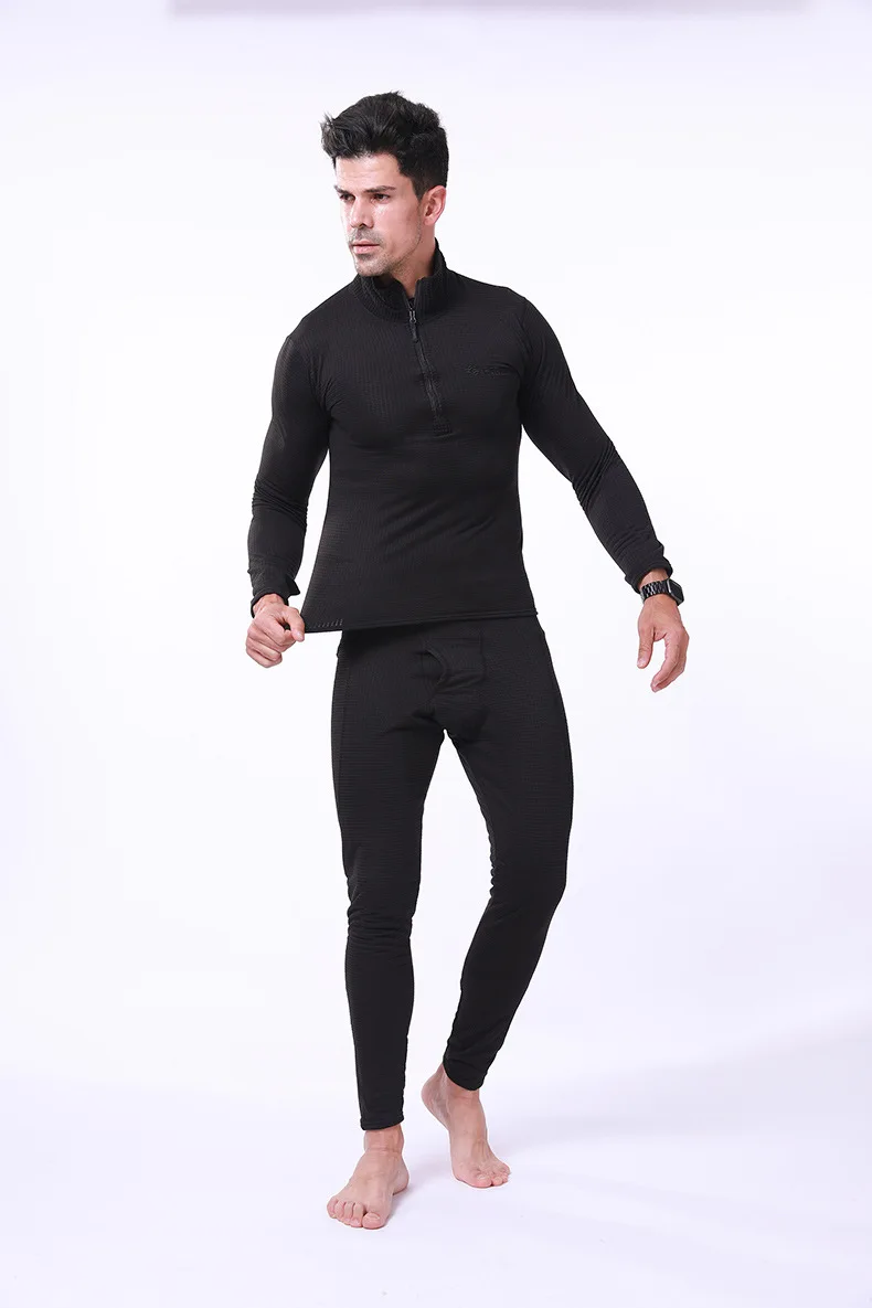 Winter Top Quality New Thermal Underwear Sets Men Compression Fleece Sweat Quick Drying Thermo Underwear Male Clothing long johns for men