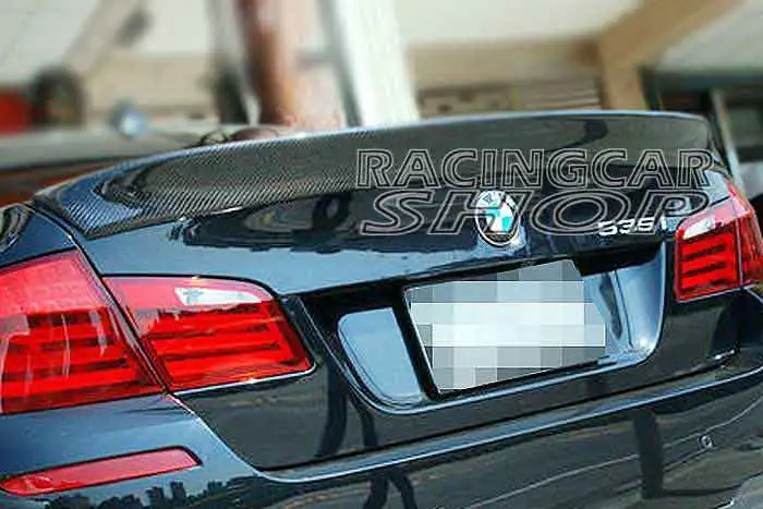 A TYPE REAL CARBON FIBER TRUNK SPOILER fit for BMW F10 NEW 5 SERIES 528i 535i 2011UP