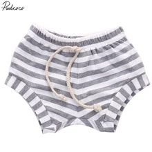 Pudcoco/милые летние хлопковые свободные шорты в полоску для маленьких девочек, шорты для детей от 3 месяцев до 4 лет