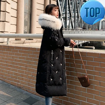 

Down Parka Women's Cotton Jacket Winter Coat Women Clothes 2020 Korean Vintage Coat Female Jackets Long Veste Femme ZT4192