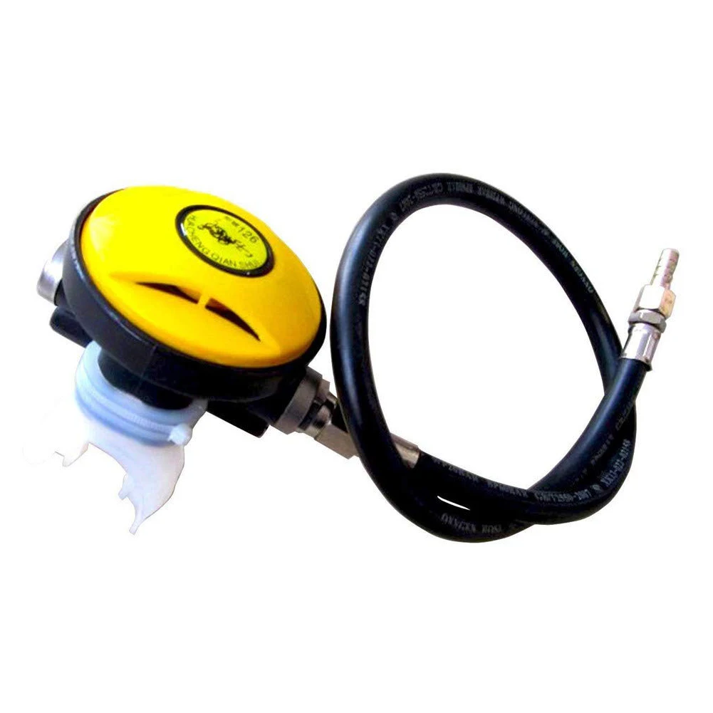 Дыхательное Подводное давление, силиконовый редуктор, для безопасности плавания, вторичная респираторная маска, регулятор, оборудование для подводного плавания, Дайвинг - Цвет: Цвет: желтый