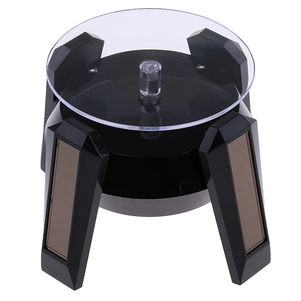

LED Solar Battery Powered Rotating Jewelry 360 Dergee Display Stand Jewelry Packaging