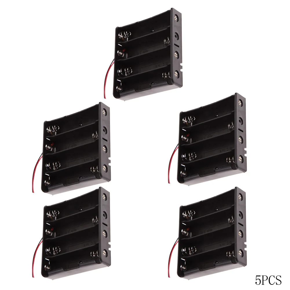 

5pcs High quality Plastic Battery Holder Storage Box Case for 4x18650 Battery Holder Container