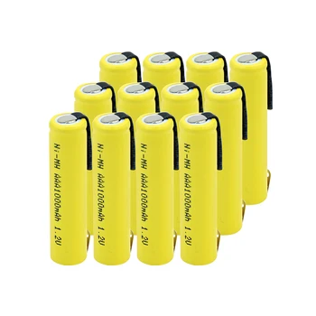 

16/20/ PCS AAA UM4 R03 824 AM4 E92 K3A FR03 ND61R R03 NI-MH BATTERY WITH TABS 1.2V 1000MAH FOR TOY REMOTE CONTROL