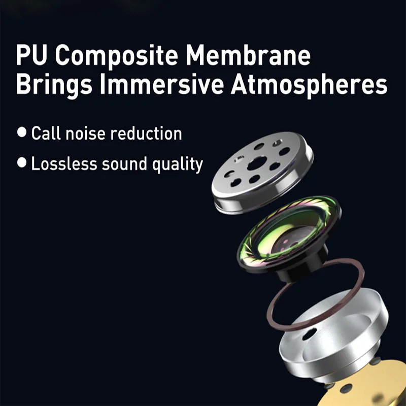 Fone de Ouvido sem Fio Botões da Orelha para Ios Baseus Verdadeiro Bluetooth 5.0 Fones hd Controle Toque - Android Wm01 Tws - Image 4