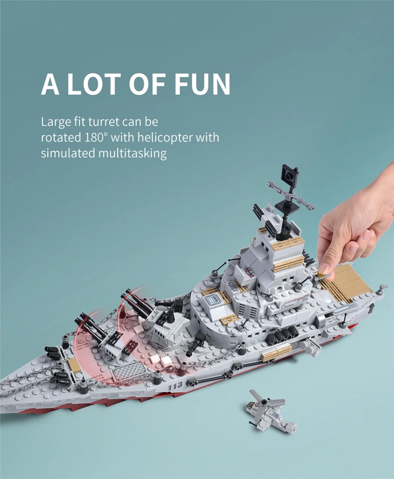 1000+ PCS Military Warship Navy Aircraft Army Figures Building Blocks LegoINGlys Army Warship Construction Bricks Children Toys