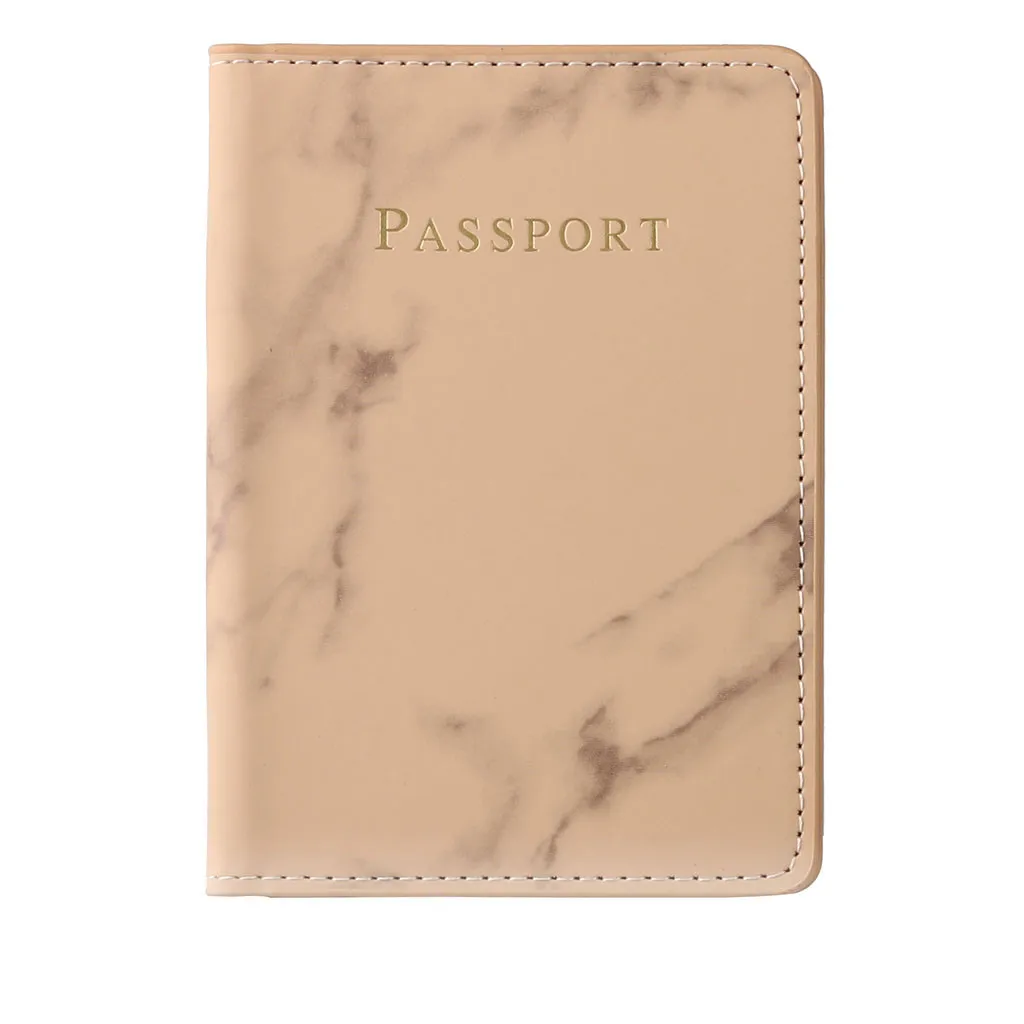 Модная женская и Мужская Обложка для паспорта из искусственной кожи, мраморный стиль, для путешествий, ID, для кредитных карт, держатель для паспорта, кошелек, сумочка, сумка