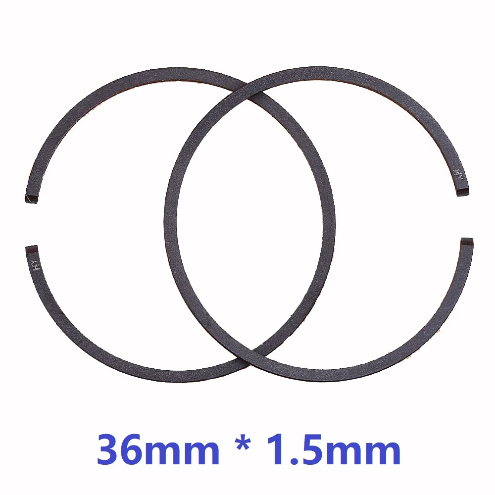 2 шт./лот 36 мм x 1 5 поршневое кольцо для триммера Zenoah G35L G3K 3410 Mitsubishi TL33 TANAKA SUM328 1E36F-2 36F