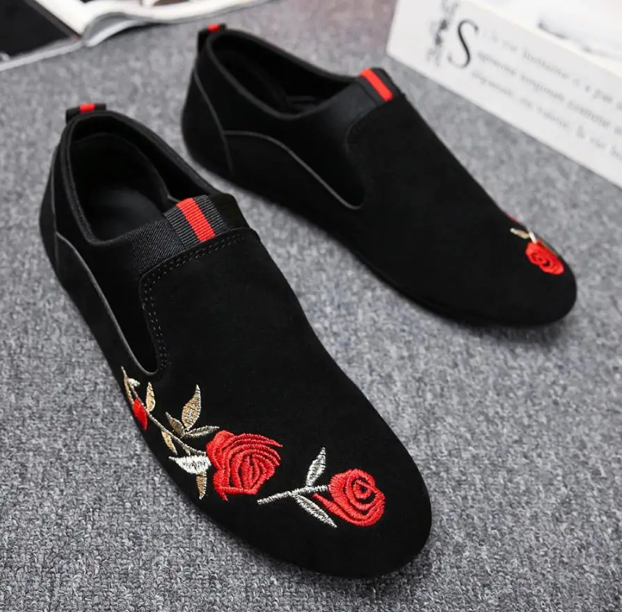 Mocasines planos de alta calidad para hombre, zapatillas transpirables de goma, colores mezclados