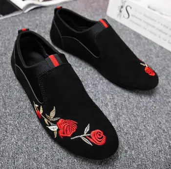 Mocasines planos de alta calidad para hombre, zapatillas transpirables de goma, colores mezclados