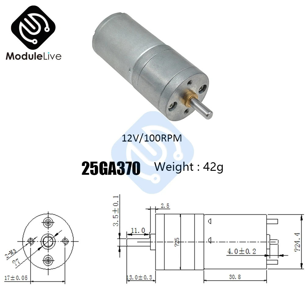 25GA370 DC 12 В 5 10 15 20 30 60 100 150 200 300 400 об/мин микро-скорость редуктор мотор с металлической коробкой передач колеса