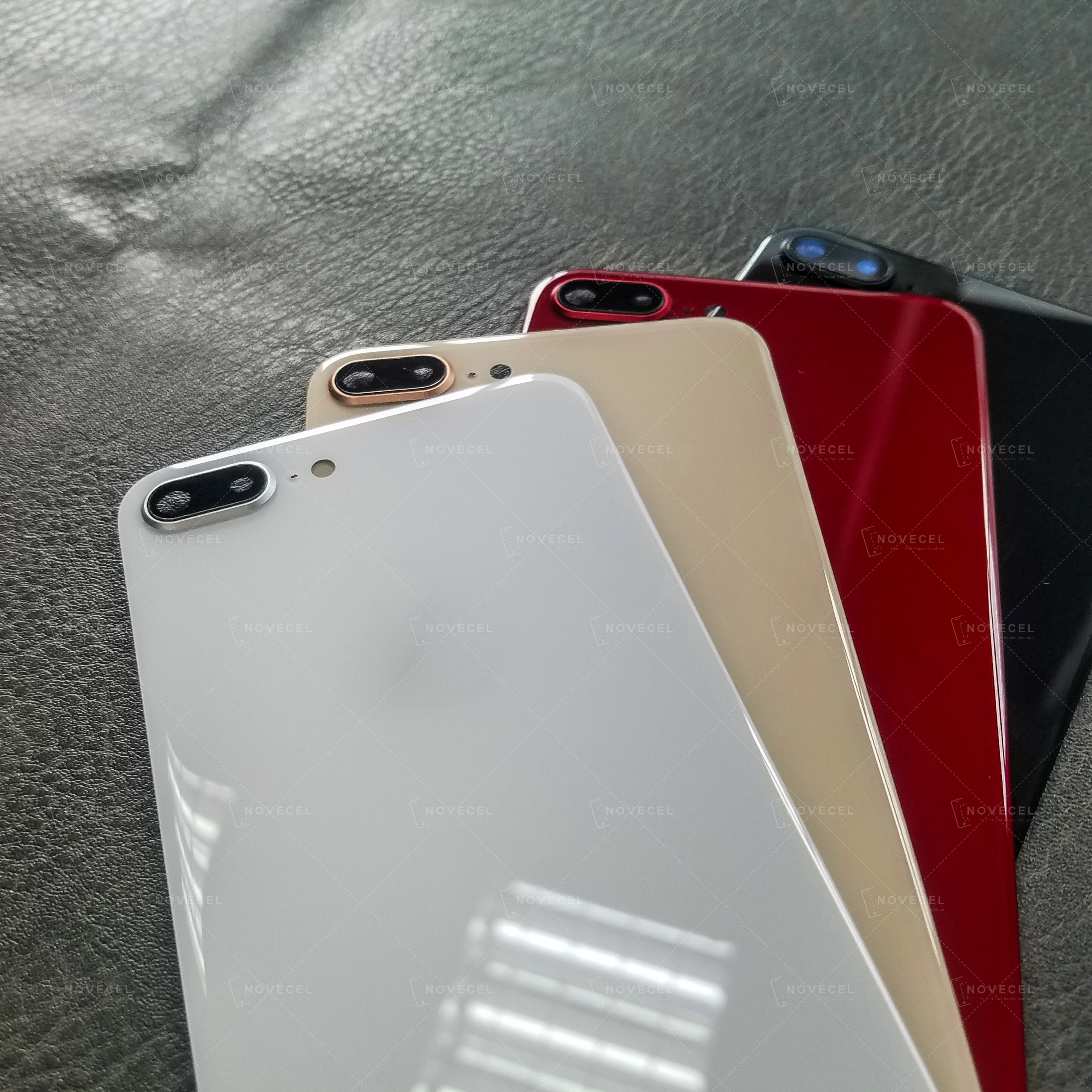 Novecel задняя крышка чехол для iphone 8 8P Корпус задняя Батарейная дверь с большим/нормальным отверстием или оправа объектива камеры