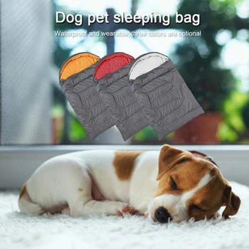 

Dog Sleeping Bag Soft Fleece Winter Warm Pet Sleeping Beds Polar Fleece Material Puppy Sofa Cushion Cat House Kennel Waterproof