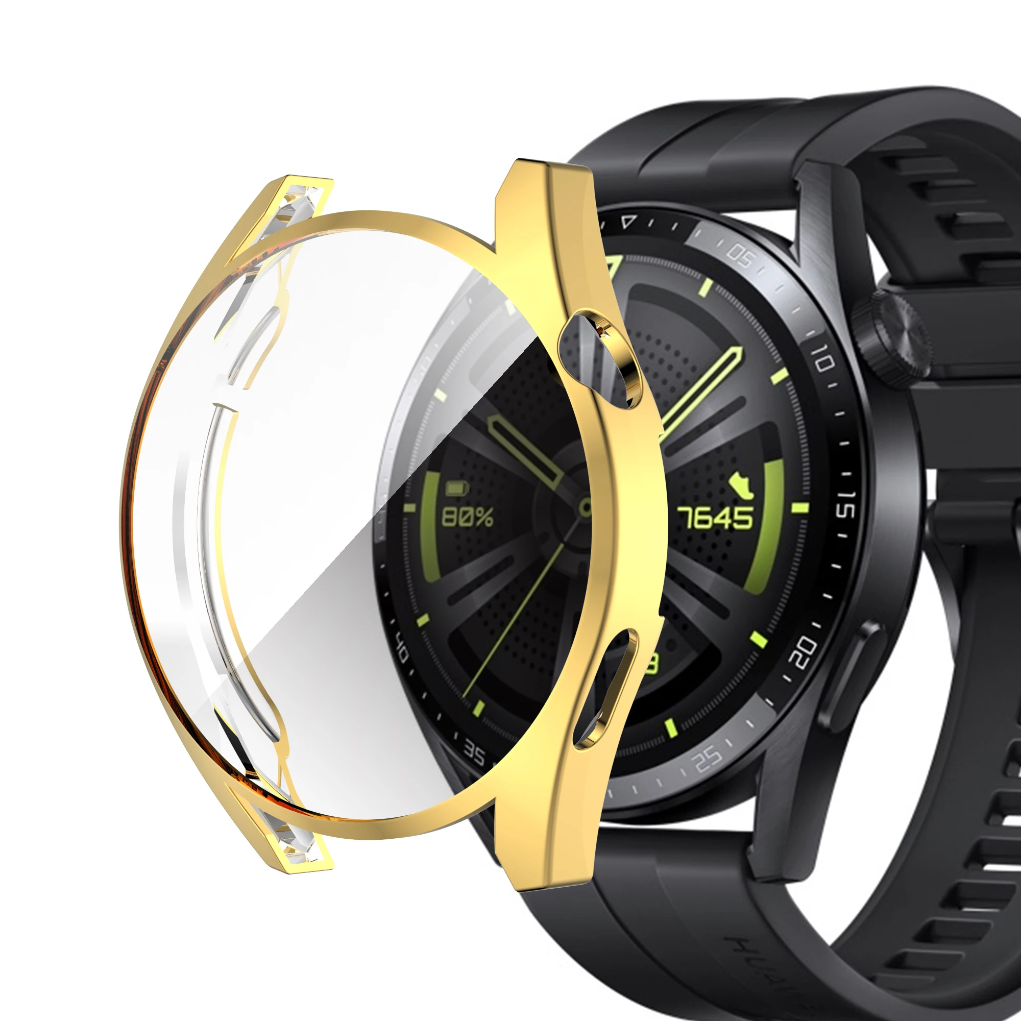 Screen Protective Shockproof TPU Watch Case with Full Coverage Bumper