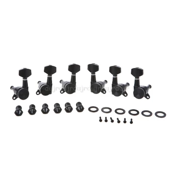 

Guitar Tuning Pegs Accessories Guitar Locking Tuners Tuning Pegs Machine Heads For Electric Acoustic 3L3R Black S24 19 dropship