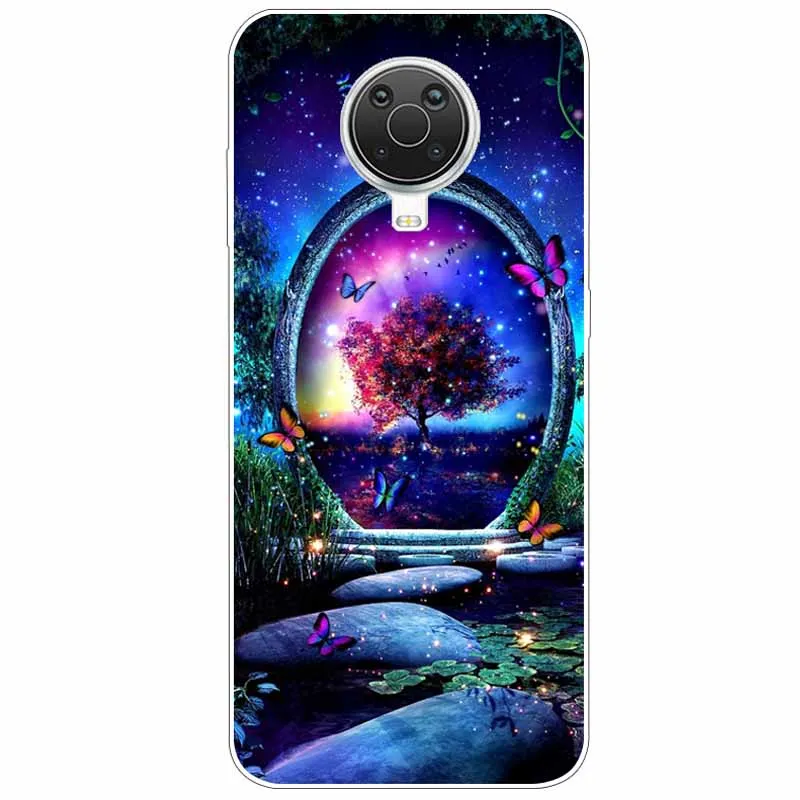 For Nokia G20 G10 Case C20 Soft Silicone Landscape Slim TPU Phone Cover For Nokia G30 Cases Capa For NokiaG20 G 20 Funda Cute phone purse Cases & Covers