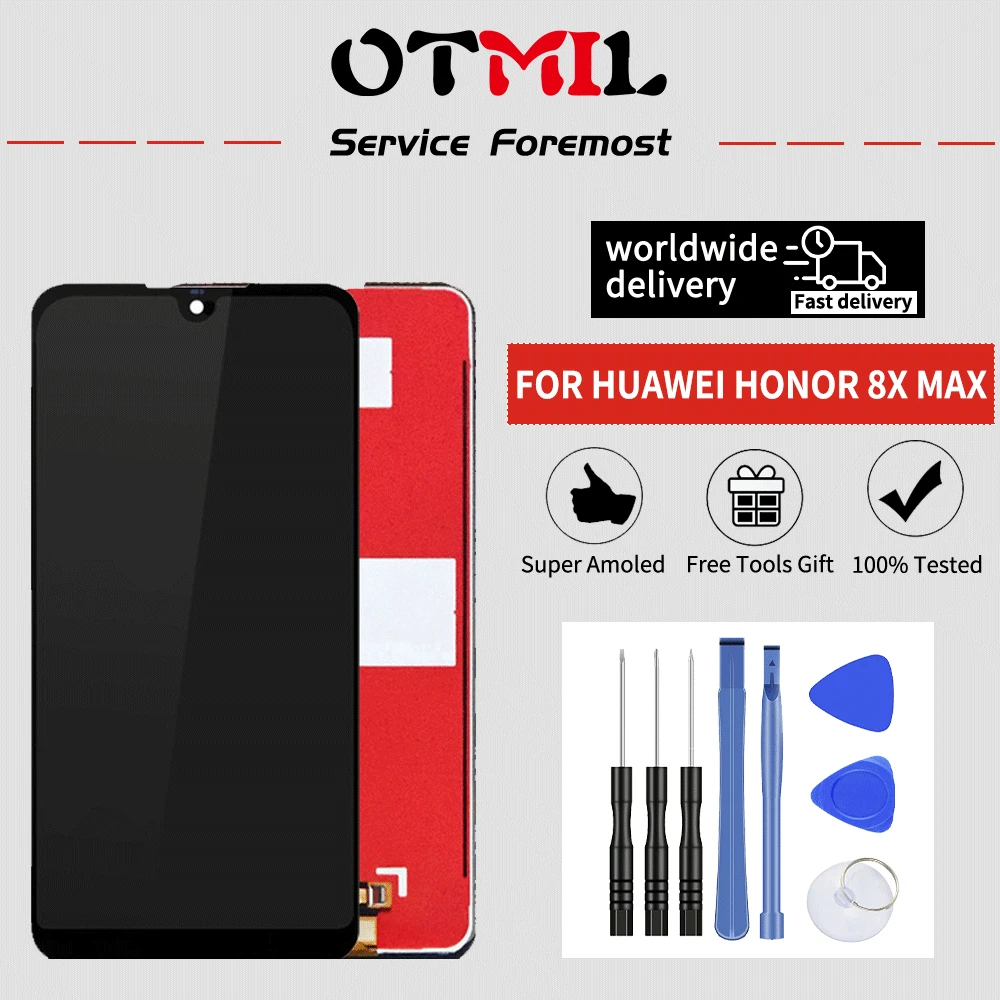 Otmil для HUAWEI Honor 8X Max ЖК-дисплей сенсорный экран дисплей JSN-L22 JSN-L21 Honor8x LCD @ | Мобильные