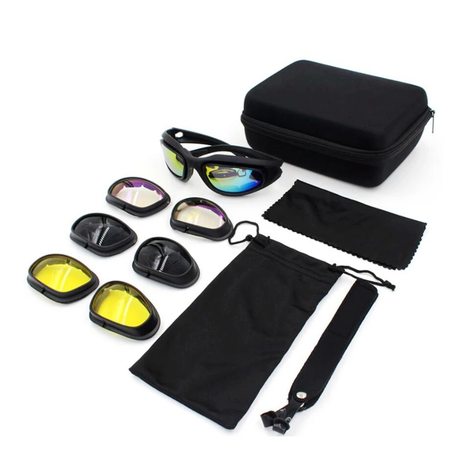 

Outdoor Sports Cycling Glasses PC Type Hiking Combat Tactical Goggles