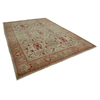 

265x382 Cm Beige Handmade Oushak Rug-9x12 Ft