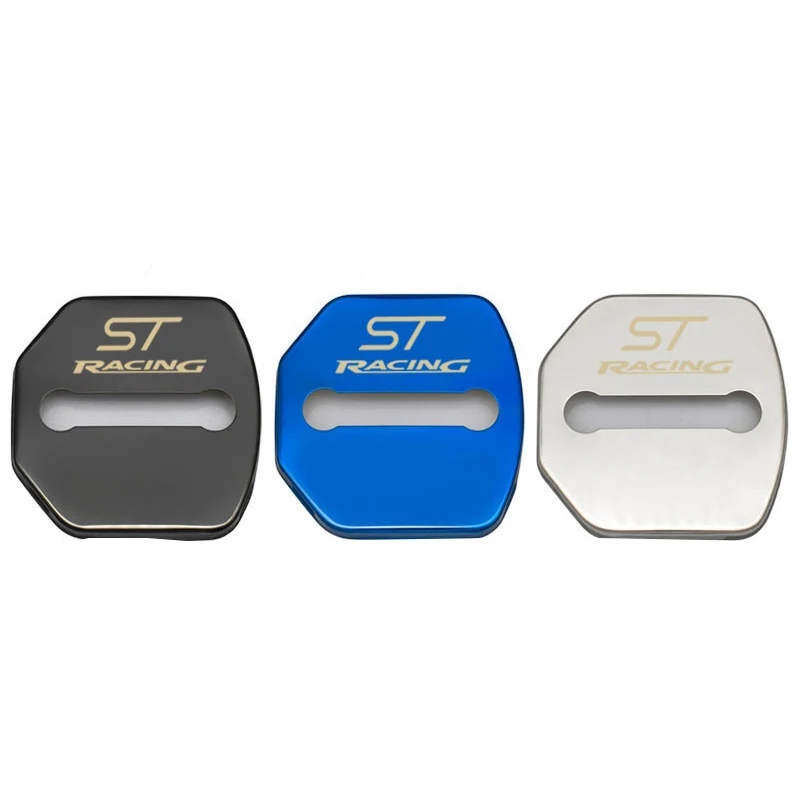 Car Styling Stainless Steel Auto Door Lock Protective Covers For Ford ST Racing Focus 3 MK3 Kuga Decoration Buckle 4pcs | Автомобили и