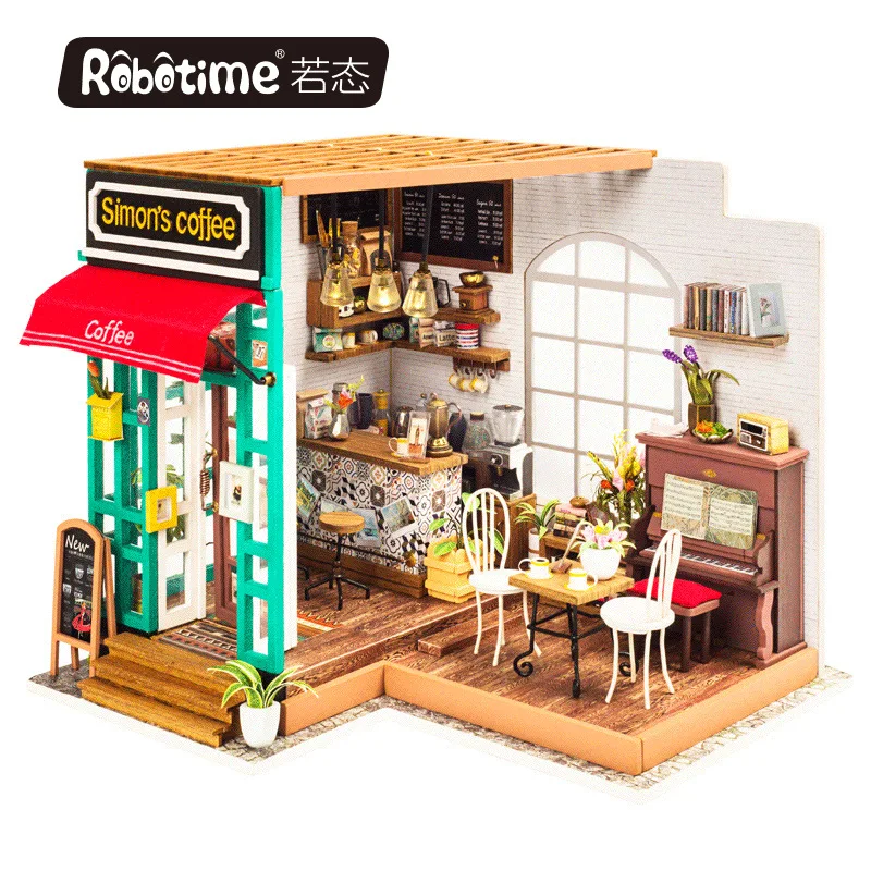 

If the State of 3D Micro Scene DIY Hut Creative Gift Handmade Assembled Simon Time Cafe