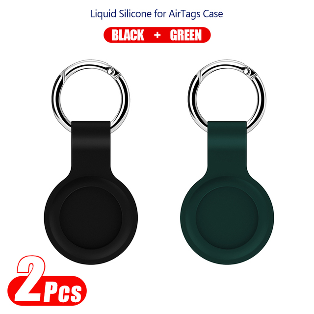 Apple Airtags Liquid Silicone Protective Sleeve Case for Apple Locator Protection Case Location Tracker With Key Buckle