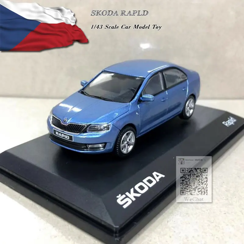 Модель автомобиля из литого металла ABREX в масштабе 1/43 SKODA RAPLD игрушка для