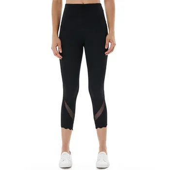 

LUKITAS Women Yoga Pants High Waist Nylon Elasticity Push Up Athletic Mesh Leggings Running Gym Fitness Stretch Sport Pants XXL