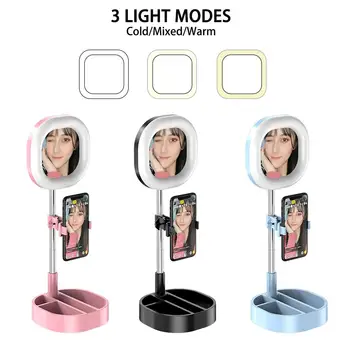 

Selfie Ring Light USB Powered Universal LED Camera Fill Lamp with Cell Phone Holder for Live Stream Makeup