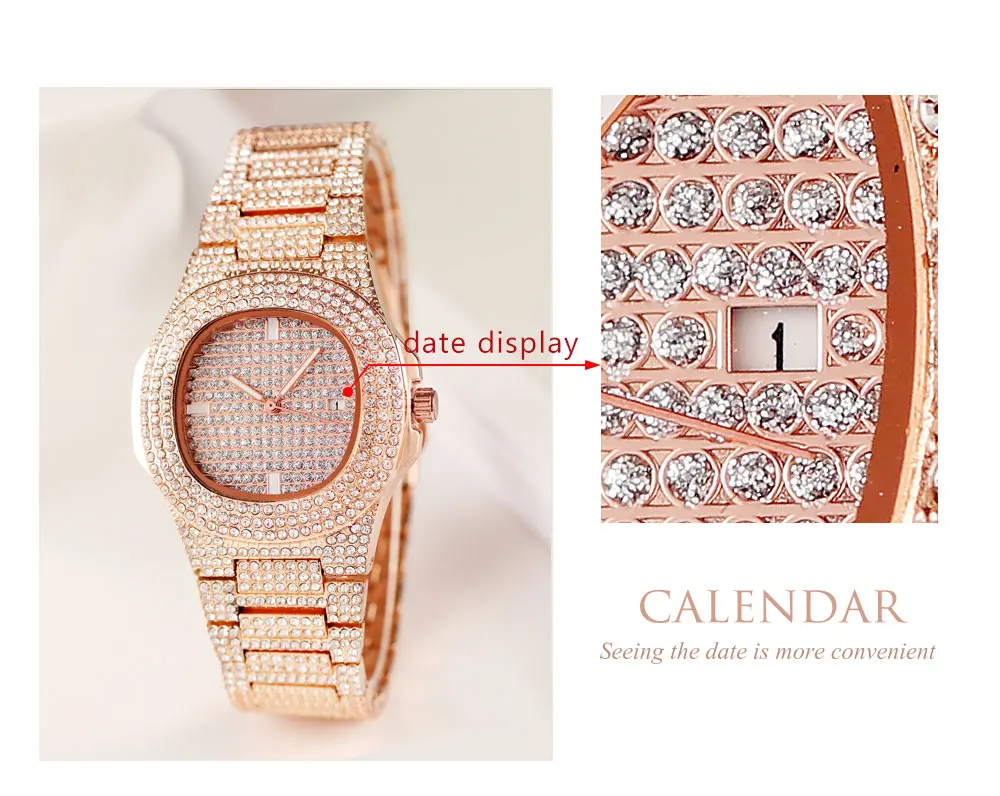 ARLANCH, роскошные женские часы, бриллиантовая сталь, водонепроницаемые, автоматический календарь, зеленые кварцевые наручные часы для женщин, Relogio Masculino
