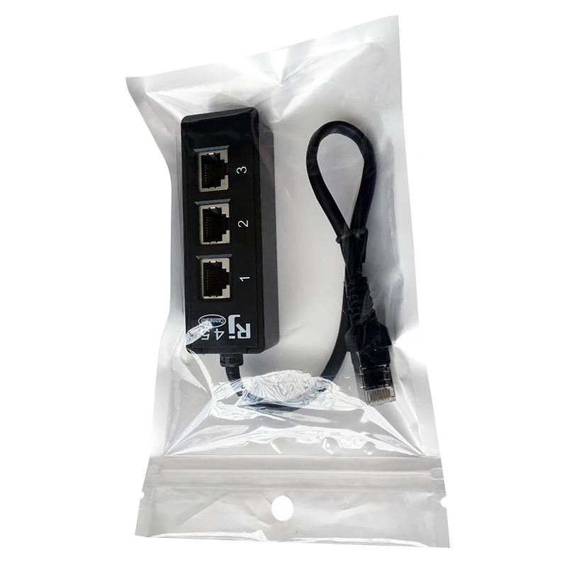 

RJ45 Splitter LAN Ethernet Network RJ45 Connector Splitter Adapter Cable for Networking Extension 1 Male to 2/3 Female adapter