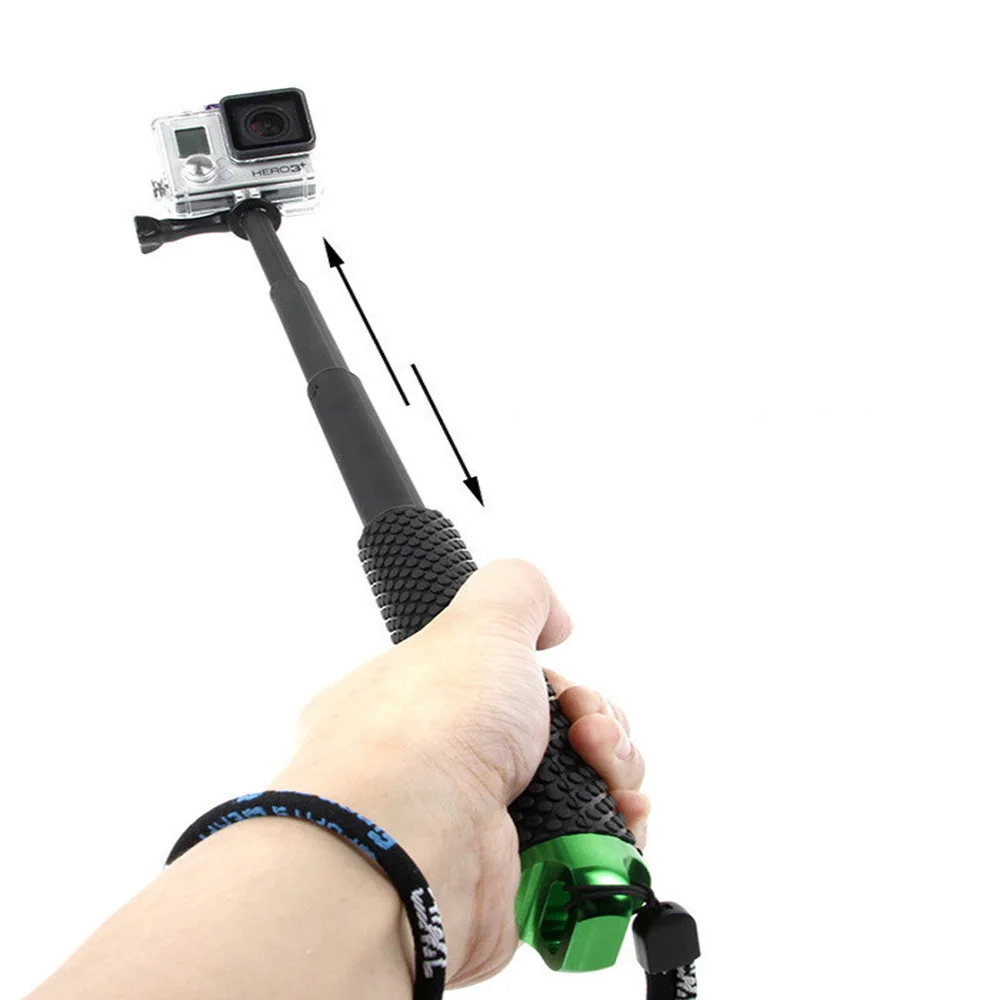 Для Go Pro Аксессуары Ручной выдвижной полюсный монопод селфи палка для GoPro HERO8 7 6 HERO4