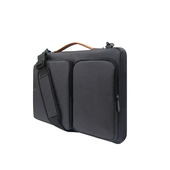 

Business Zipper With Shoulder Strap Universal Crossbody Solid Compartment Laptop Bag 360 Degree Protection Handbag Carry Case