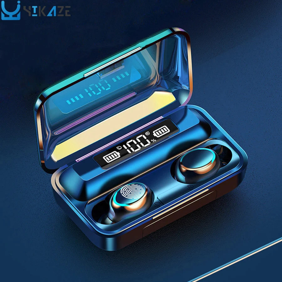 Auriculares F9 TWS con Bluetooth 9D, auriculares inalámbricos estéreo, Mini auriculares deportivos impermeables para Xiaomi, Huawei, todos los teléfonos inteligentes