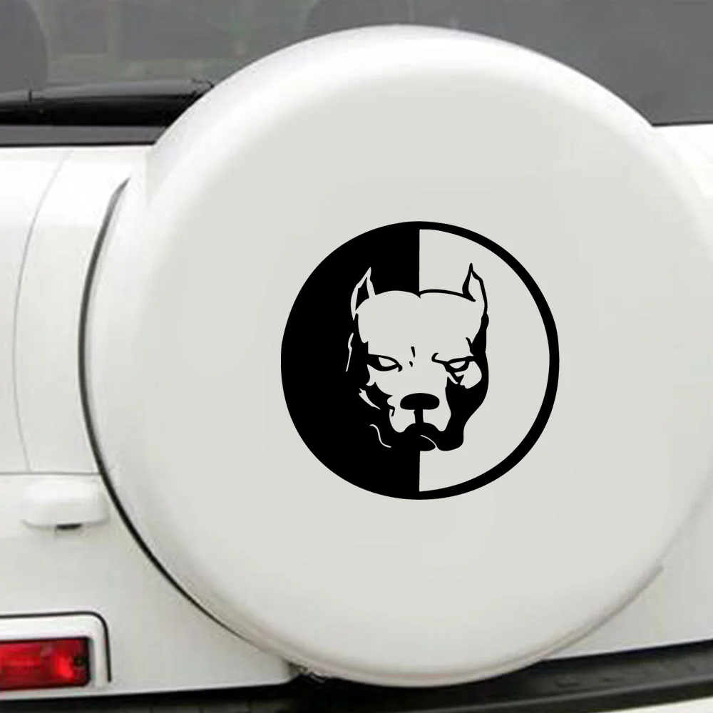 

Art Design Dog Stickers on The Car Offroad Suv Waterproof Accessories Glue Sticker Vinyl Sticker Car Body Cartoon Head PVC