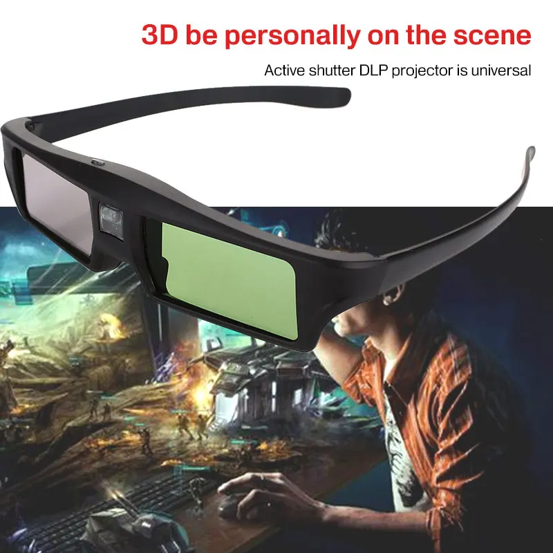 2 шт/3 шт/4 шт Профессиональные универсальные DLP LINK затвора Активные 3D очки для DLP-LINK 3D проектор
