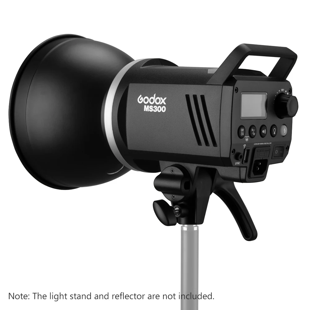 

Godox MS300 camera flash studio Built-in Godox 2.4G Wireless X System with Modeling Lamp Mount for Indoor Studio Photography