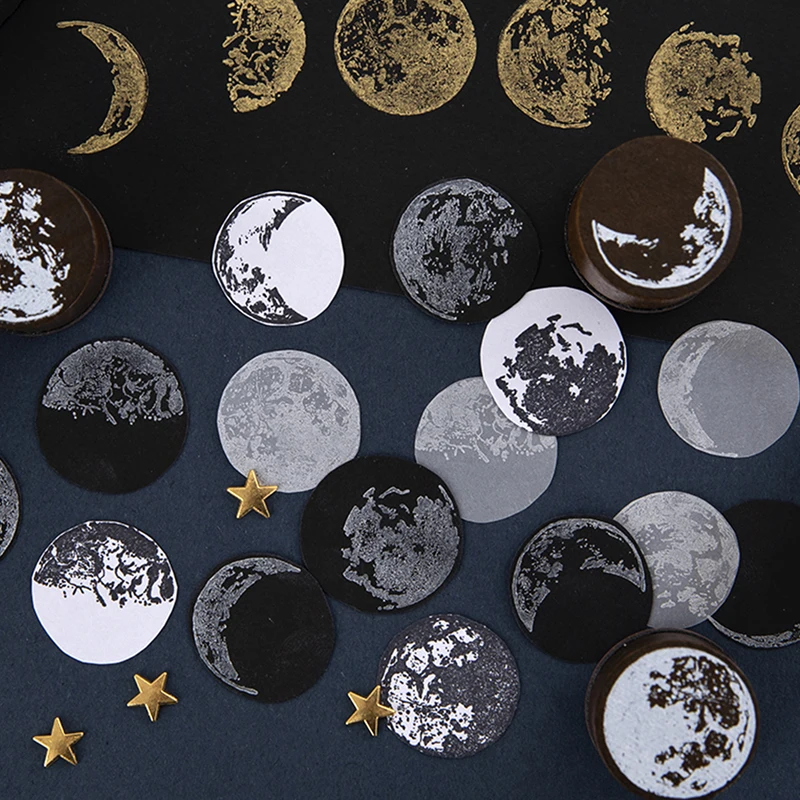 Винтаж Moon планета календарь планировщик круглые Марки DIY деревянные и резиновые штампы для скрапбукинга канцелярские craft Стандартный штамп