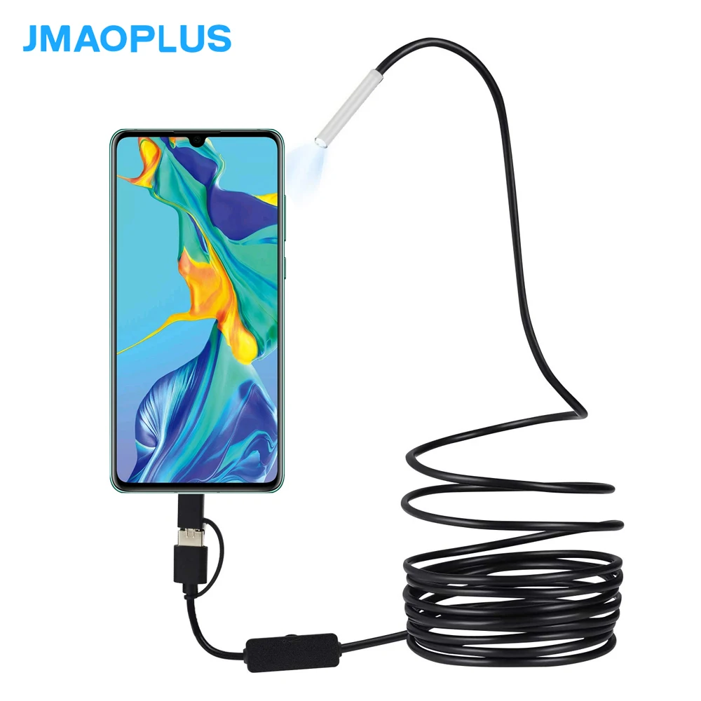 

Three in one TYPE-C USB Android mobile phone endoscope 3.9MM HD waterproof mobile phone straight endoscope