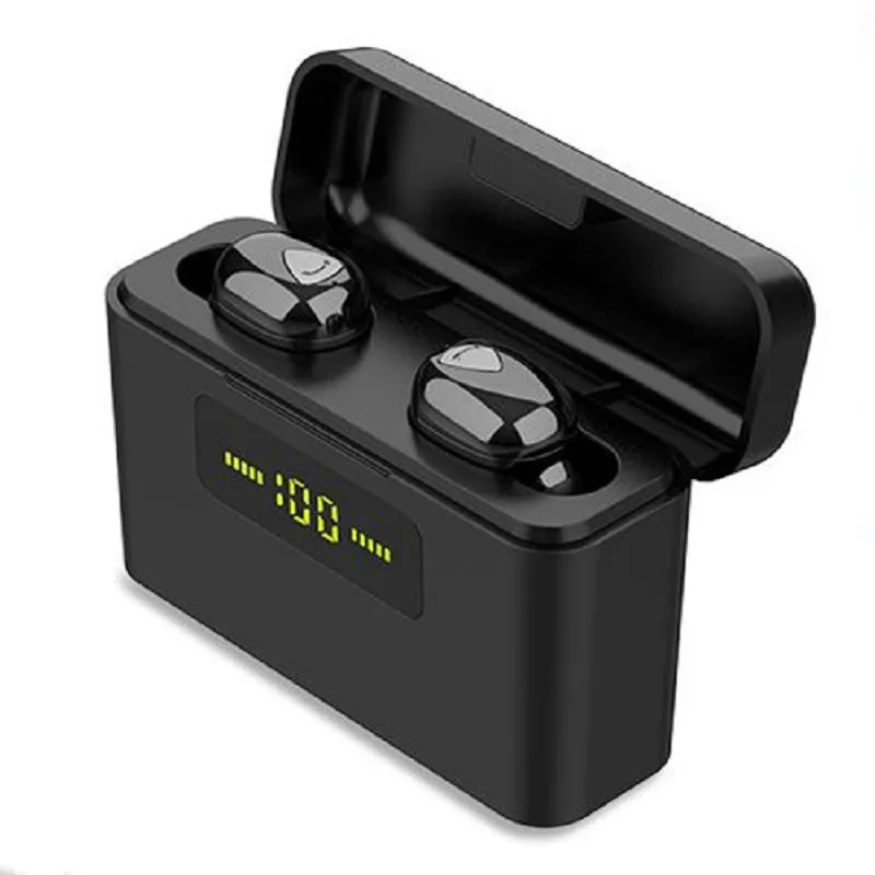 New X9s TWS wireless Bluetooth 5 0 earphone with LED power display binaural Earpiece noise reduce sports earbuds for iphone 10 X