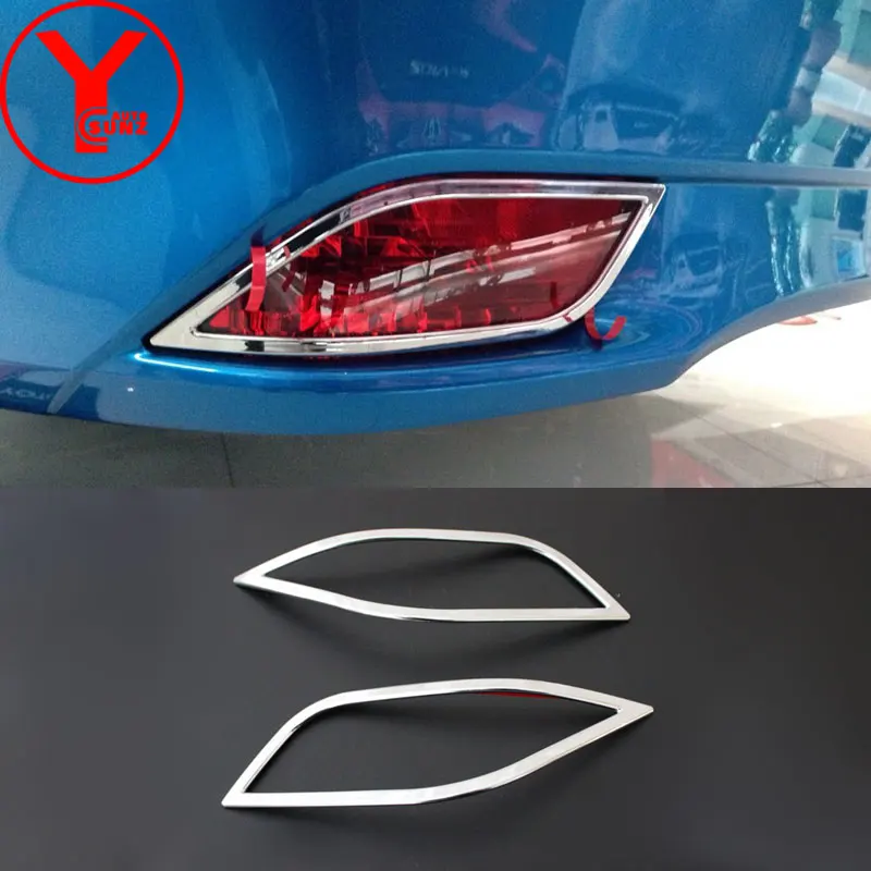 Хромированные задние противотуманные фары для Toyota Vios Sedan 2014 2015 2016 ABS