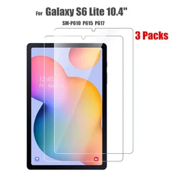 3 pacotes de vidro protetor para samsung galaxy s6 lite 10.1 polegadas 9h dureza filmes de vidro temperado para galaxy s6 lite 2020 SM P610