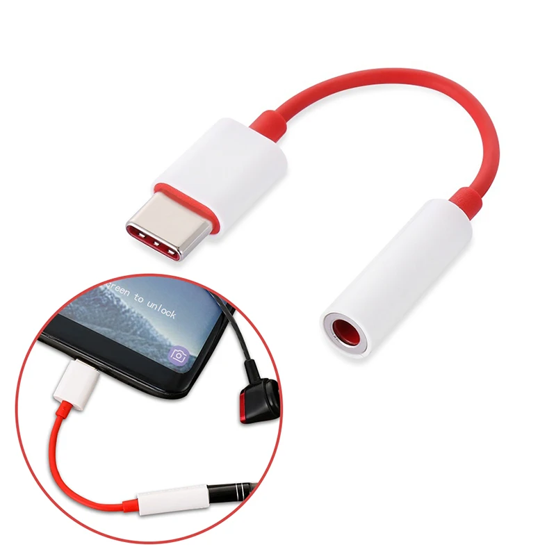 Кабель адаптер USB Type C на 3 5 мм для наушников Oneplus 7 Pro 6t|Переходники и адаптеры| |