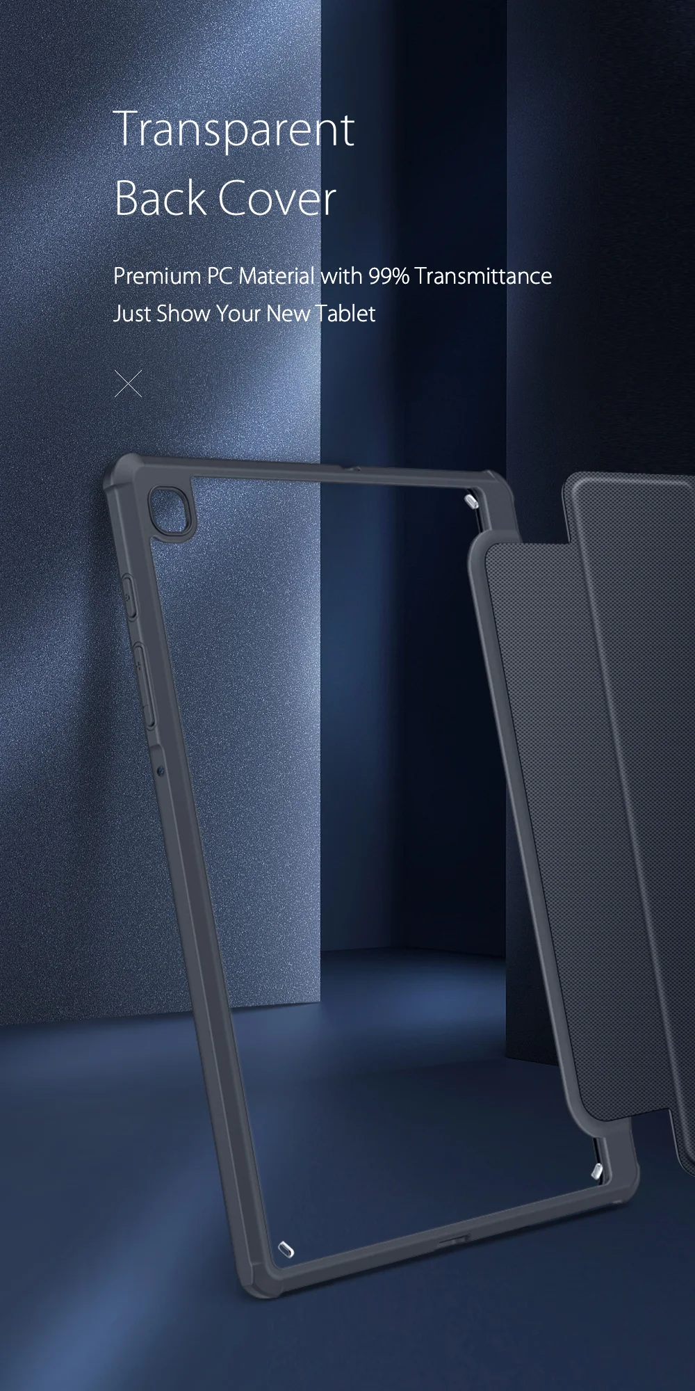 Auto Sleep Wake Magnetic Slim Trifold Case For Samsung Tab