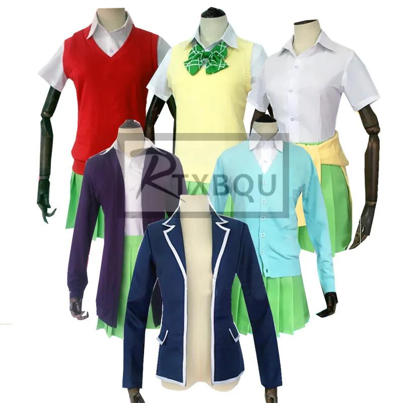 The Quintessential Quintuplets Cosplay Costume Nakano Nino Miku School Uniform