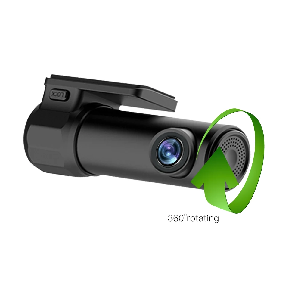 Может 360 вращать автомобиль мини-камера DVR Full HD 1080P видео запись автомобиля зеркало с видео тире камера WiFi g-сенсор циклическая запись