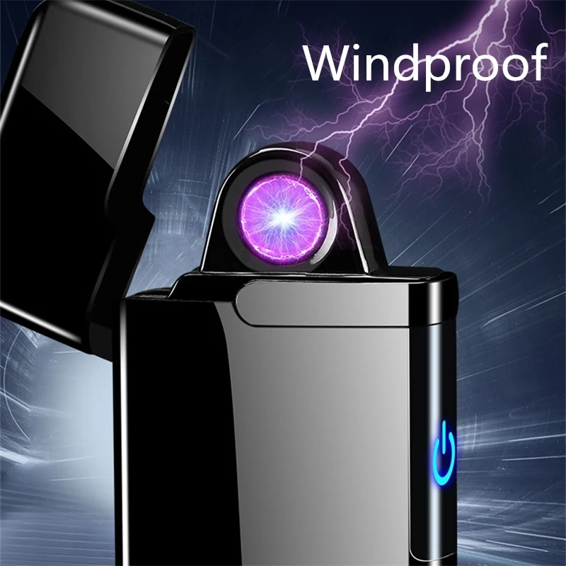 Новинка, закручивающиеся дуговые зажигалки для сигарет, USB электрическая плазменная зажигалка, катушка Тесла, ветрозащитная Электронная зажигалка, гаджеты для мужчин