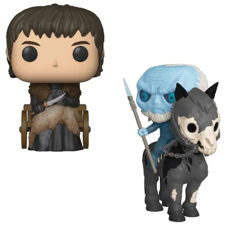 Funko Pop Game of Thrones Night King Mounted White Walker &amp Brandon Stark Model PVC 2020 Action Figure Toys For Chlidren | Игрушки и