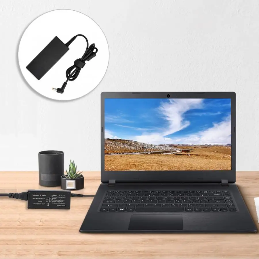 19 в 3.42A 65 Вт 2,5*5,5 мм адаптер питания для acer Aspire 3000 PA3467U PA-1650-01 США штекер питания