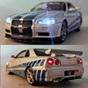 1:32 Nissan Skyline Ares GTR R34 Diecasts & Toy Vehicles Metal Toy Car Model High Simulation Pull Back Collection Kids Toys ► Photo 3/6